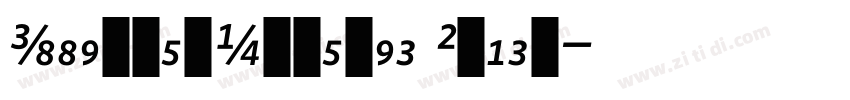 WhitneyNumeric Black字体转换